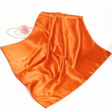            Szatén vékony női kendő - Narancssárga